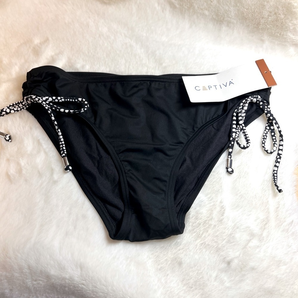 Captiva NWT Bikini Bottom With Side Ties Size Large